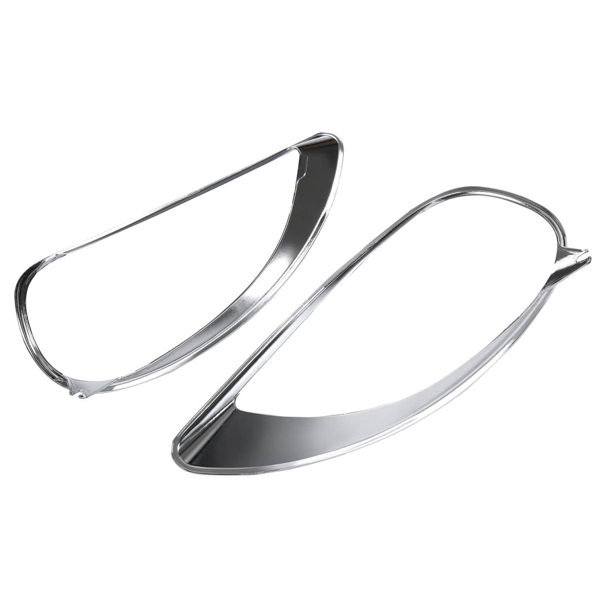 Solid Spare Left & Right Chrome Headlight Bezel Trim For Freightliner Columbia 2001-2017