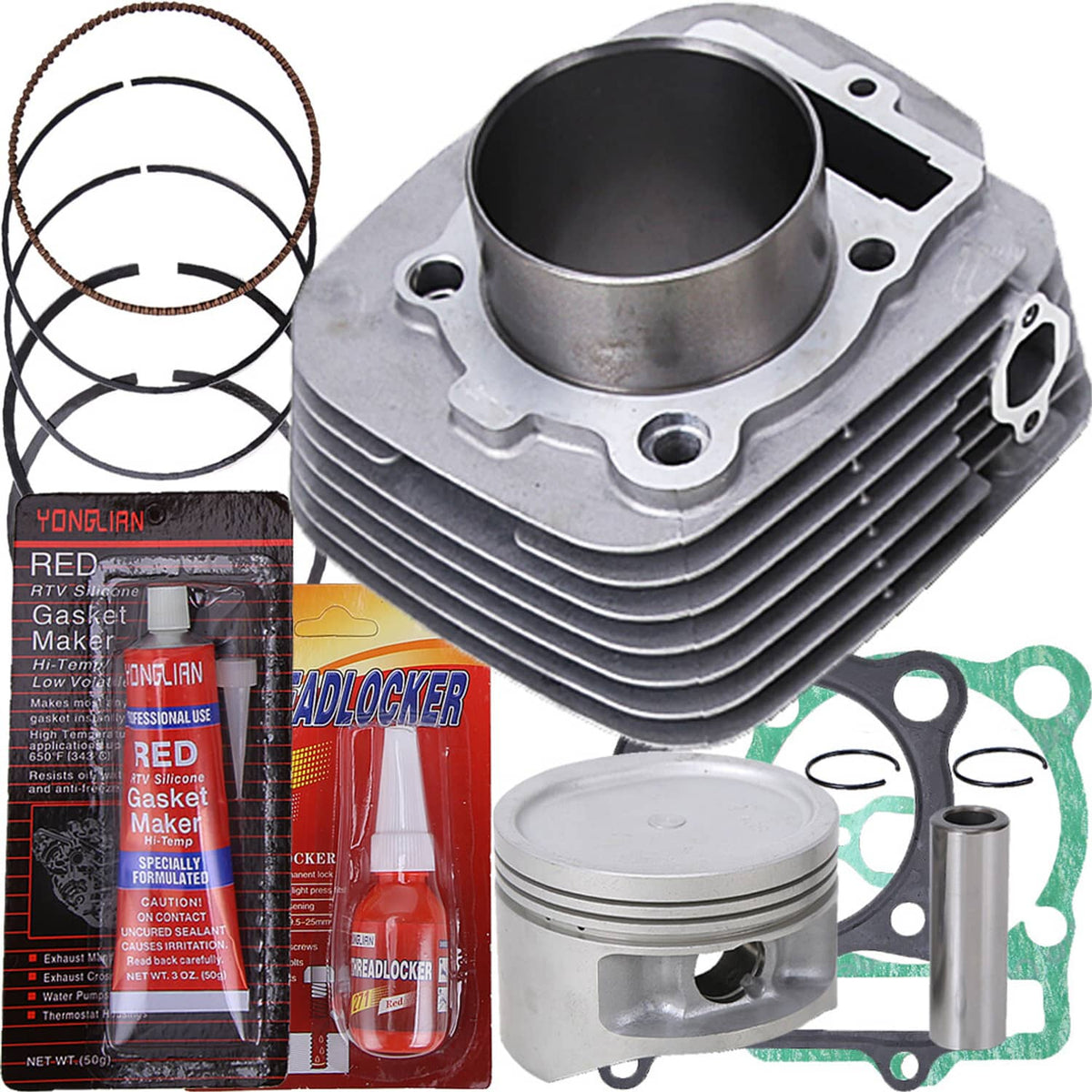 Solidspare Cylinder Piston Top End Gasket Kit for Yamaha Big Bear 350 2x4 YFM350U 1996-1999