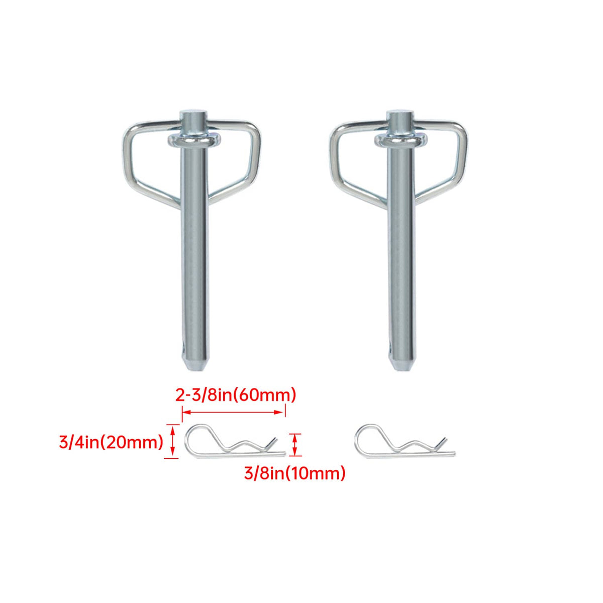 Solidspare 6PK Heavy-Duty 12,000 Lbs Removable D-Ring Stake Pocket For Flatbed/Trailers