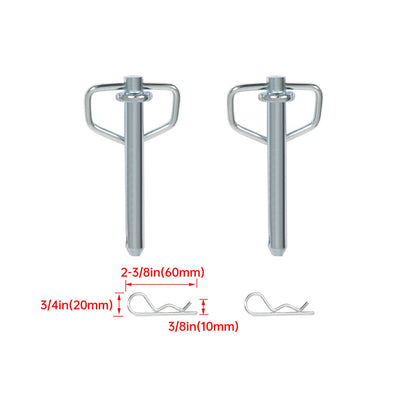 Solidspare 6PK Heavy-Duty 12,000 Lbs Removable D-Ring Stake Pocket For Flatbed/Trailers