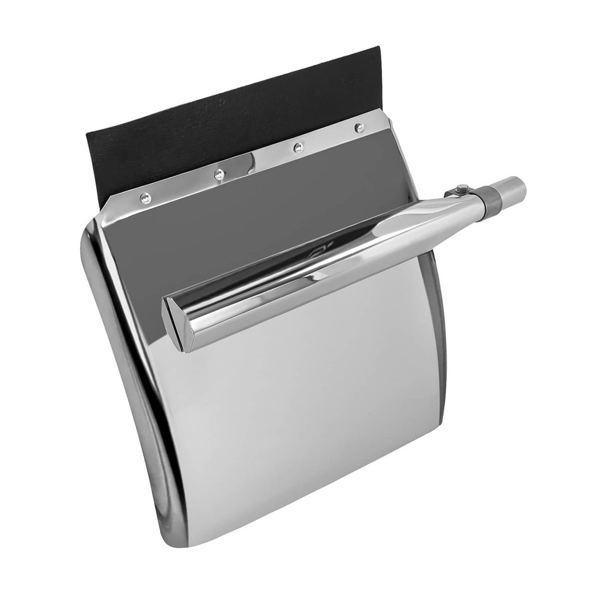 Solid Spare Stainless Quarter Fender Kit Semi Truck W/Tubes and Bracket 24" x 24" Universal