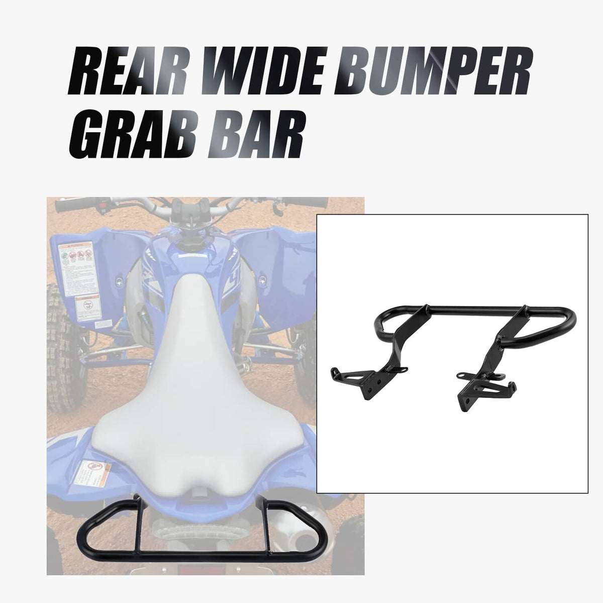Solidspare For Yamaha YFZ450R Grab Bar Bumper Rack 2009-2024 Back Carrier with Bolts New