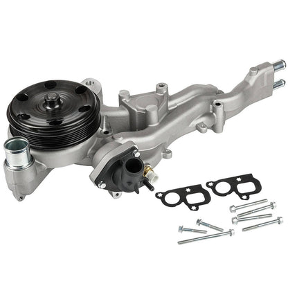 Solidspare Water Pump w/Thermostat for 2014-20 Chevy Silverado 1500 GMC Sierra Cadillac CTS