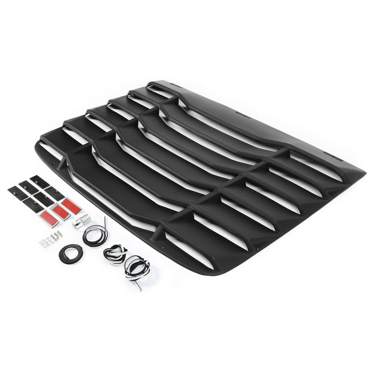 Solid Spare Fits 16-20 Honda Civic 2Dr Coupe Rear Window Scoop Louver Sun Guard Shade Cover