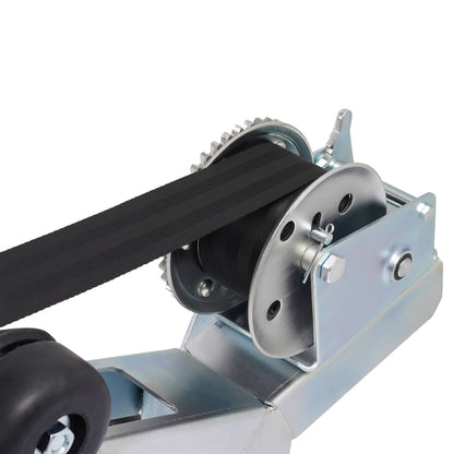 Solidspare Adjustable Winch Stand Winch Post W/ 1400lbs Winch Roller For Boat Trailers