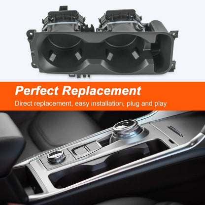 Solidspare Center Console Cup Holder Without Wireless Charging For 2020-2023 Ford Explorer