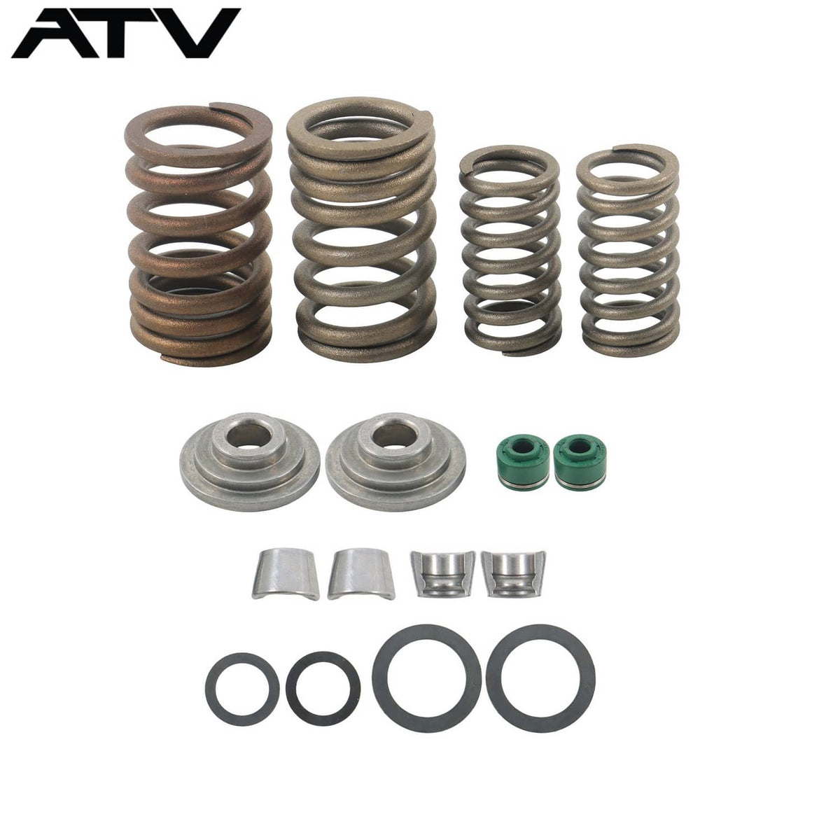 Solidspare For Honda Recon TRX250 2x4 2002-2018 Valve Kit Oil Seal Upper And Lower Gaskets