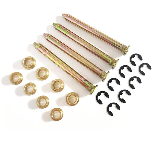 Solidspare Door Hinge Pins & Pin Bushing Kit Replacement For Ford F150 F250 F350 Bronco New