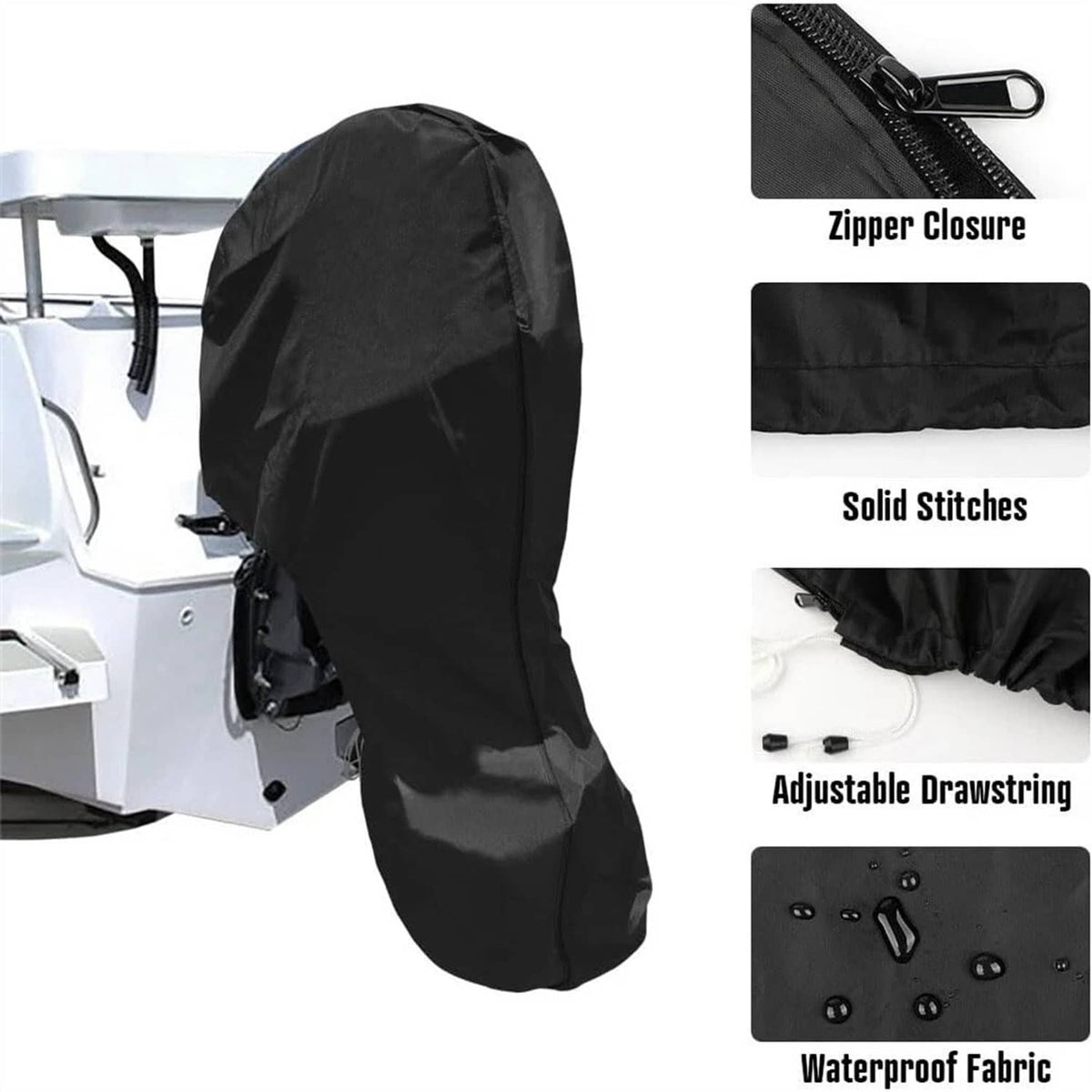 Solid Spare Outboard Motor Cover for Motor 250-300HP Waterproof Heavy-Duty Boat Engine Cover