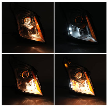 Solid Spare Clear Projector Headlight For Cadillac SRX 2010-2016 Passenger Side Replacement