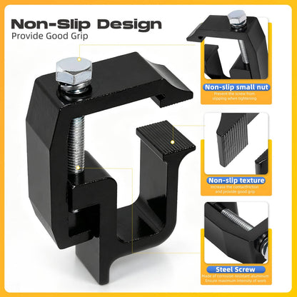 Solid Spare 8Pcs Truck Cap Topper Camper Shell Mounting Clamps Aluminum Truck Bed Clamp