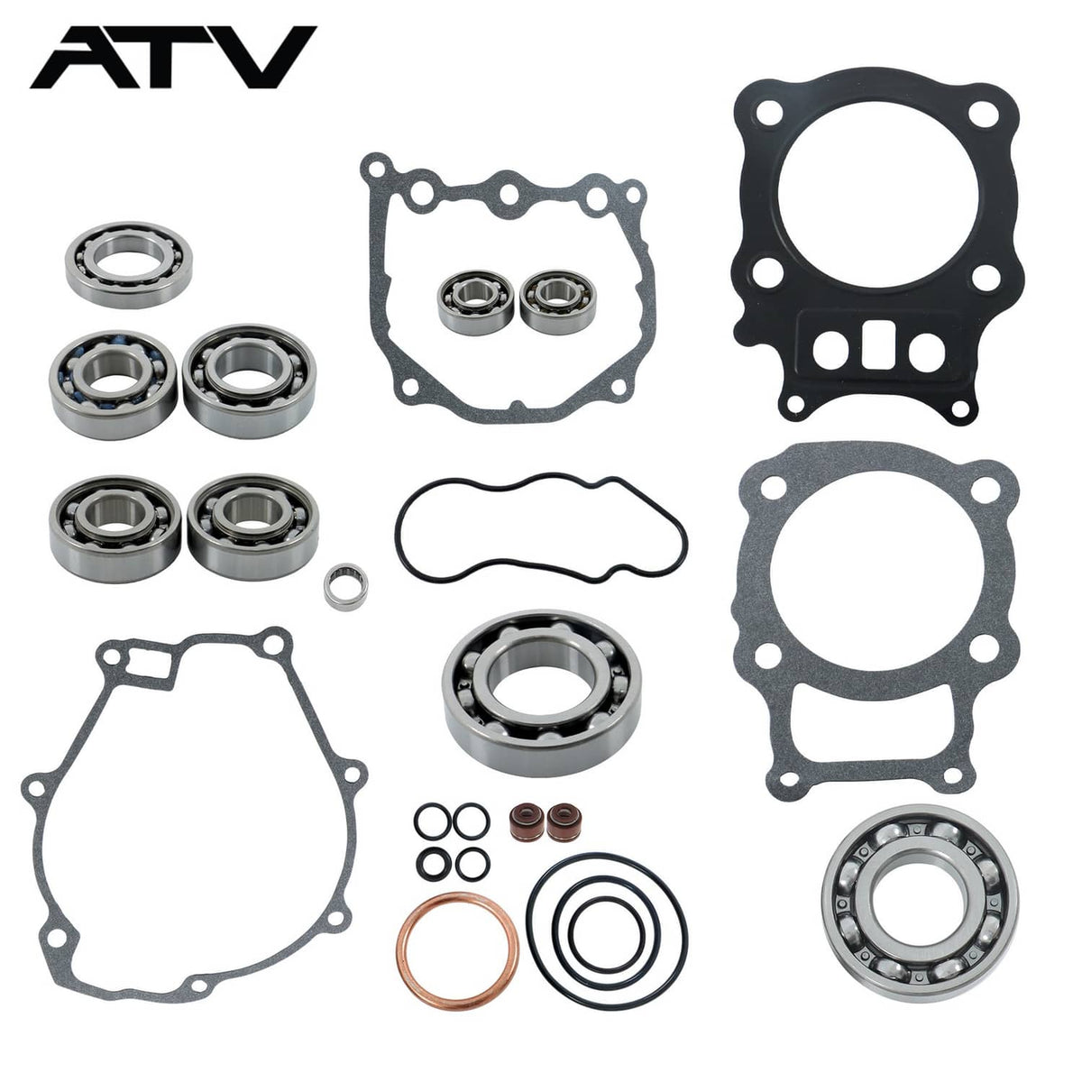 Solidspare 808867 For Honda TRX 350 TM Complete Gasket Kit Overhaul Pad+Bearing 2000-2006