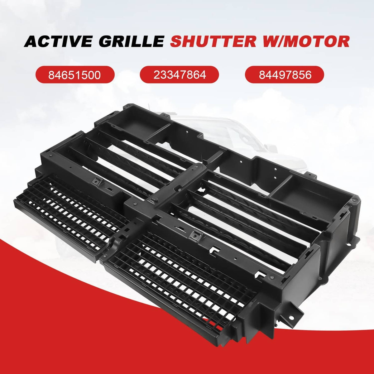 Solidspare Active Grille Shutter W/MOTOR 84651500 For 2017-22 Chevrolet Colorado GMC Canyon