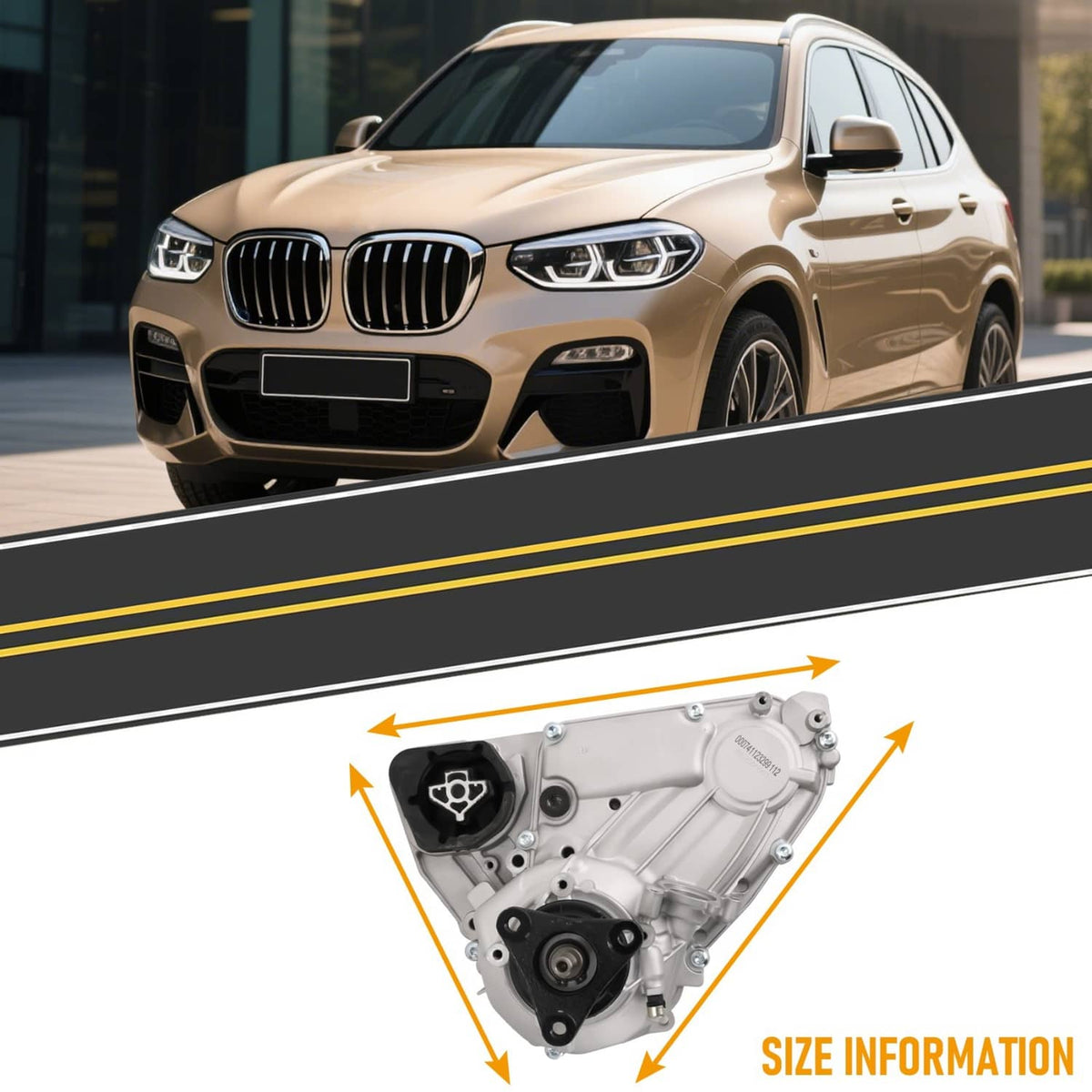 Solidspare Transfer Case Assembly Fit For BMW X3 X4 X5 X6 E70 E71 F15 F16 F25 ATC45L