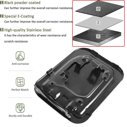 Solidspare Black Gas Lid Door Fuel Door 77350-08020 For 2011-2020 Toyota Sienna 2.7L 3.5L