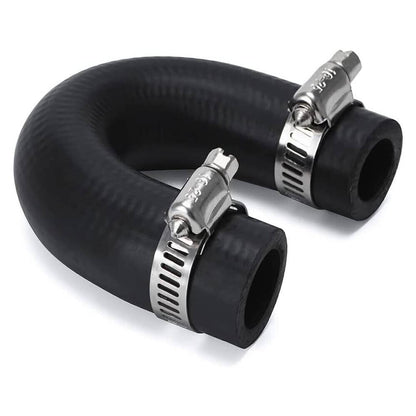 Solidspare LS Heater Core Bypass Delete Hose Coolant Crossover w/ Clamps For Chevy Pontiac