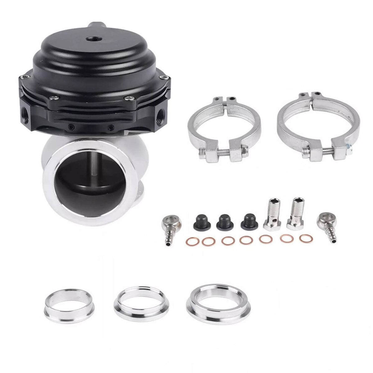 Solidspare New 38MM Wastegate External Turbo W/ TIAL V-Band Flange Spring MV-R 14PSI