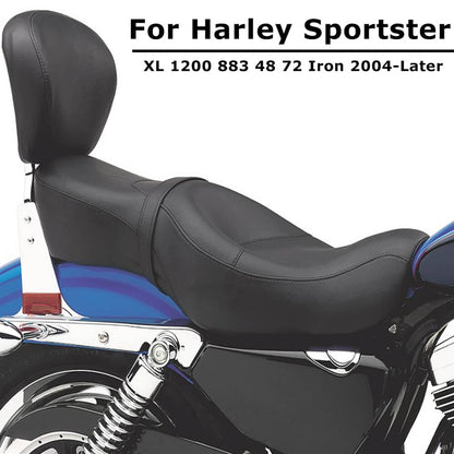 Solidspare Two Up 2-Up Driver Passenger Seat For Harley Sportster XL 883 XL 1200 2004-2023