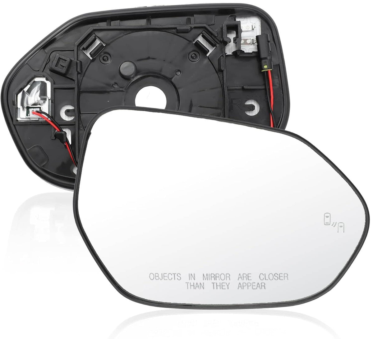 Solidspare 2Pcs Mirror Glass Set w/ Heated Blind Spot DetectionFor 2019-2022 Toyota Corolla
