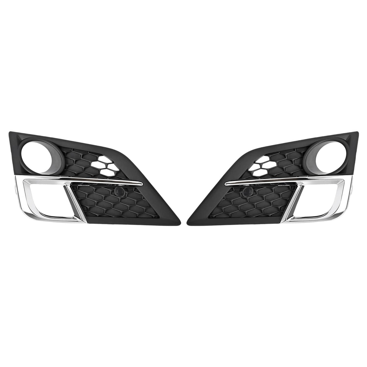 Solid Spare Pair For Honda Odyssey 2018 2019 2020 Front Bumper Fog Lights Chrome Trim Cover