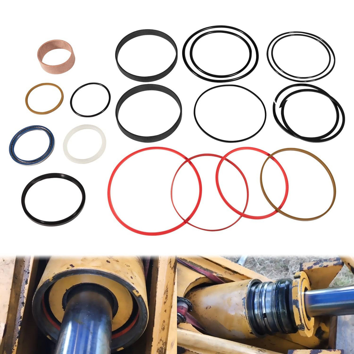 Solidspare Hydraulic Seal Kit Fit for John Deere 310D 315D 410D Backhoe Boom Cylinder