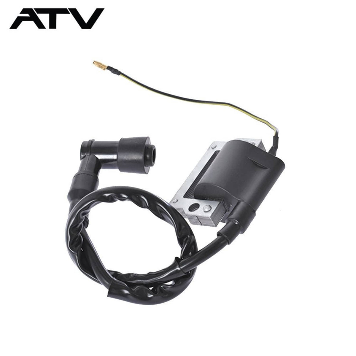 Solidspare NEW Black Ignition Coil For Golf Cart Yamaha G1 J10 1976-1986 ATV