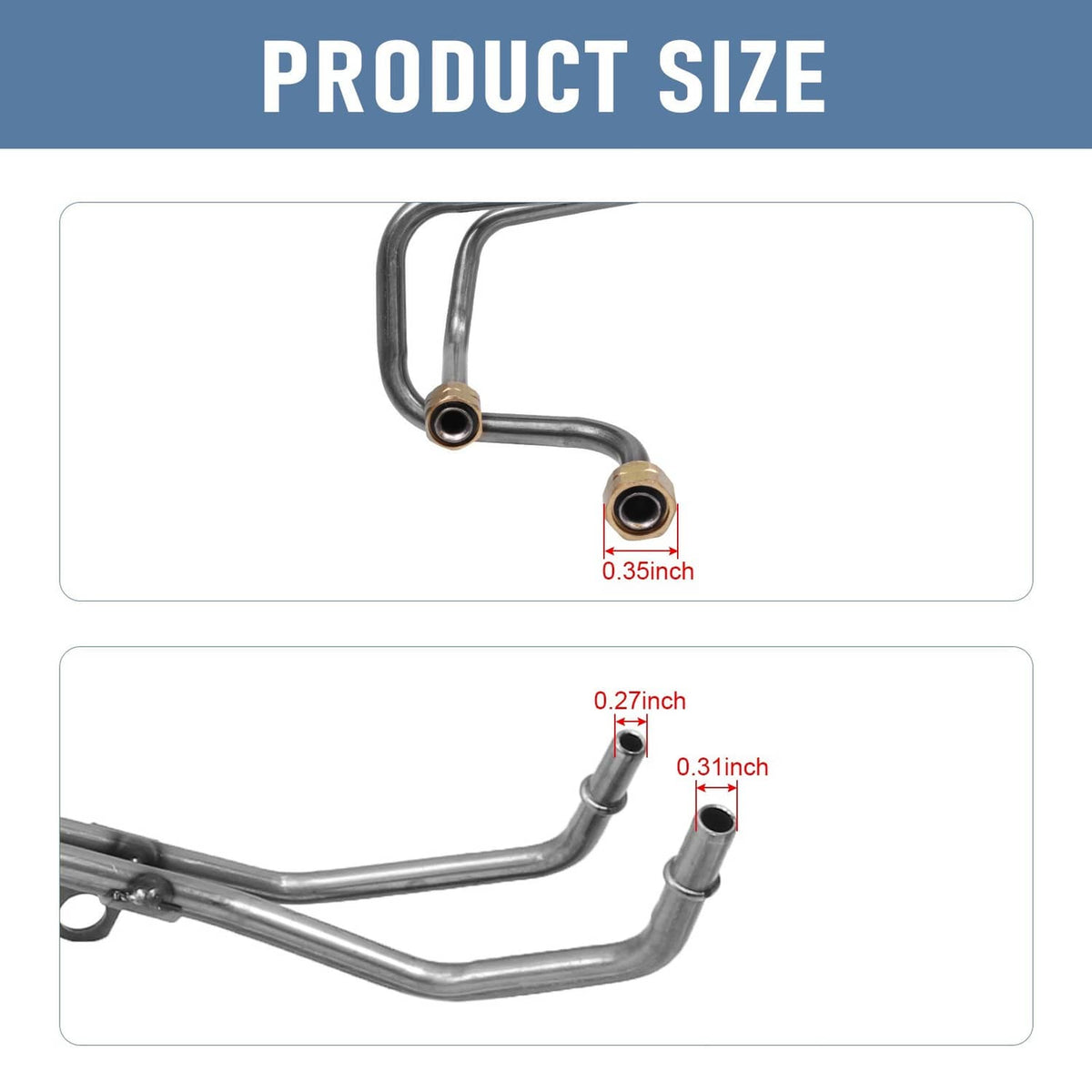 Solidspare Diesel Fuel Supply Return Line Assembly For Ford Powerstroke 7.3L 1998-2003