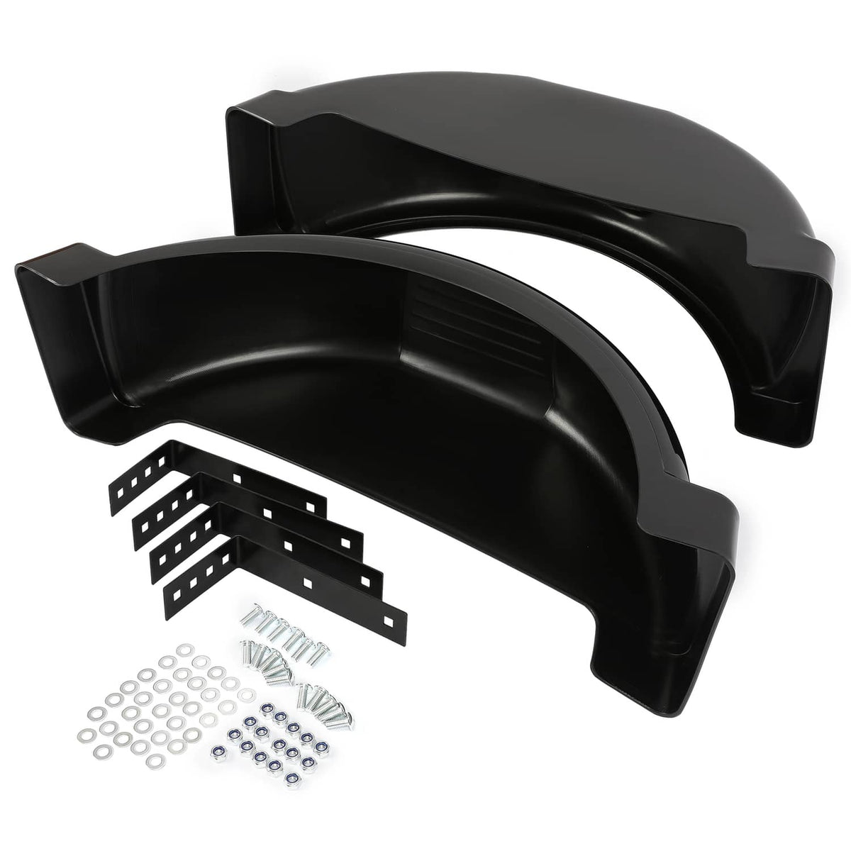 Solidspare LH & RH Trailer Fenders W/ 13" Diameter Wheels For Single-axle Trailers
