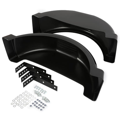 Solidspare LH & RH Trailer Fenders W/ 13" Diameter Wheels For Single-axle Trailers