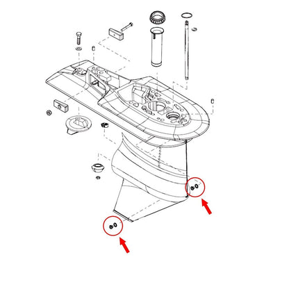 Solid Spare Drain Plug Screw Kit For MERCURY MERCRUISER 10-79953Q2 10-79953A2 18-2244 22420