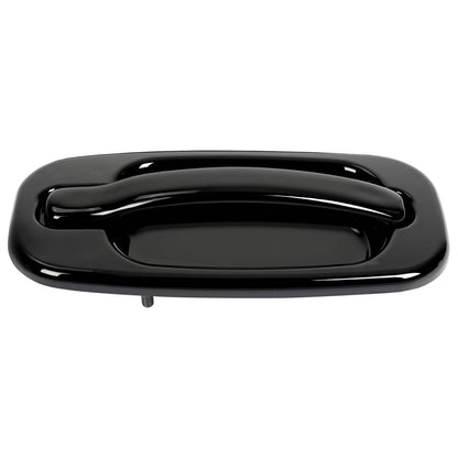 Solid Spare Door Handle Set For Chevy Silverado 1500 1999-2006 Smooth Black Front Outer 2PCS
