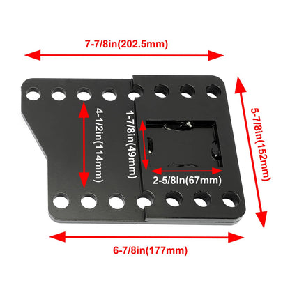 Solidspare Universal Black Steel Snowplow part Mount Drop Brackets Lift Extension Kit