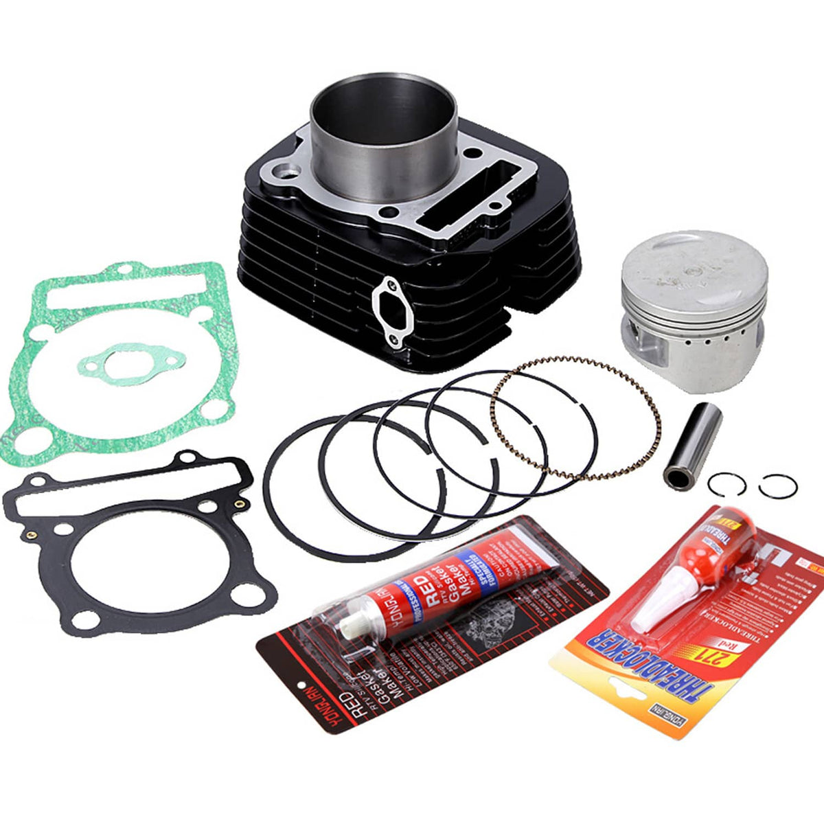 Solidspare Cylinder Piston Gasket Top End Kit for 1995-2009 Yamaha ATV Wolverine 350 YFM350