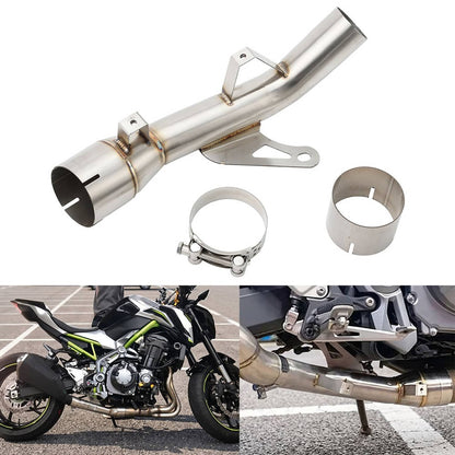 Solidspare For Kawasaki Z900 2017-22 2023 2024 2025 Motorcycle Exhaust System Mid Link Pipe
