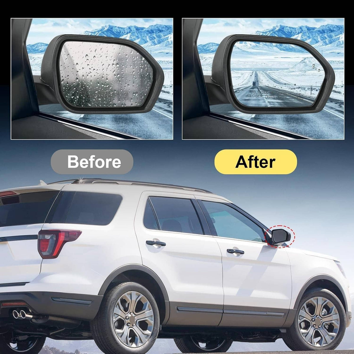 Solidspare New Right Side Mirror w/Manual Folding Power Heated For 2020-2023 Ford Explorer