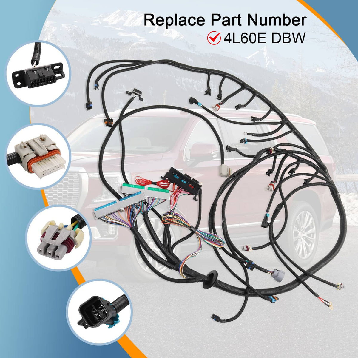 Solidspare LS Swap Standalone Wiring Harness Drive By Wire DBW 4L60E Trans For 1997-04 LS1
