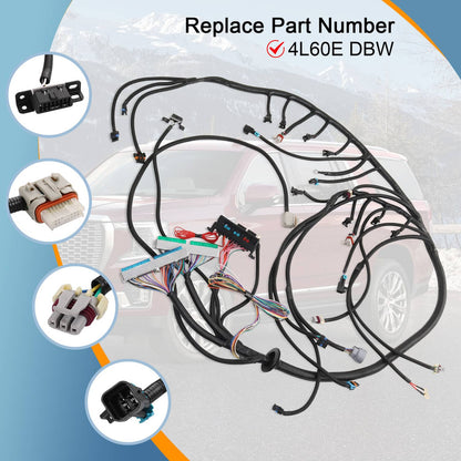 Solidspare LS Swap Standalone Wiring Harness Drive By Wire DBW 4L60E Trans For 1997-04 LS1
