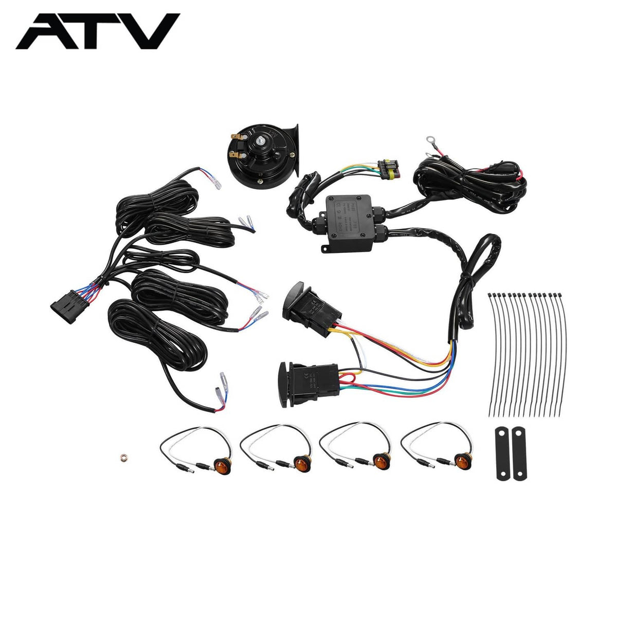 Solidspare SXS Kit Turn Signal Street Legal LED Light  Horn For Polaris RZR For Can-Am NEW