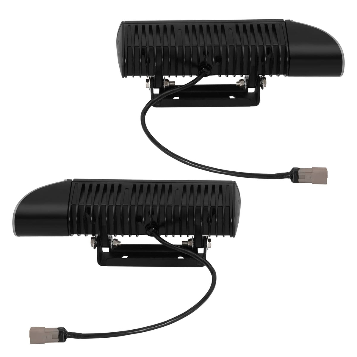 Solidspare 2PCS Headlight Heated LED Plow Lights Universal Replace For 1312100