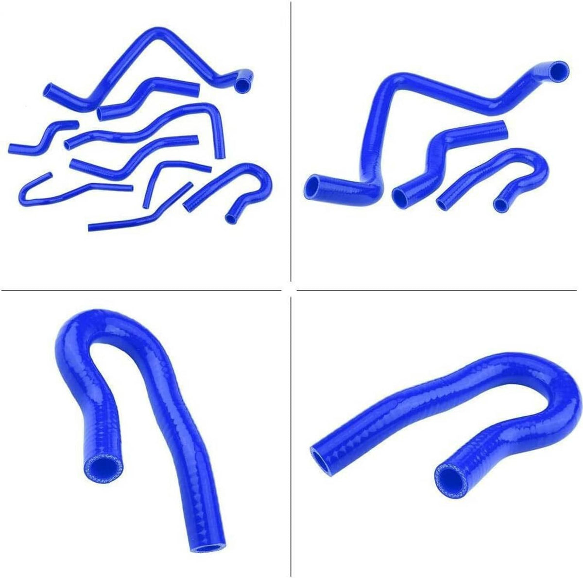 Solidspare Silicone Radiator Hose Kit Fit For 1992-2000 Honda Civic D15 D16 SOHC EG/EK Blue