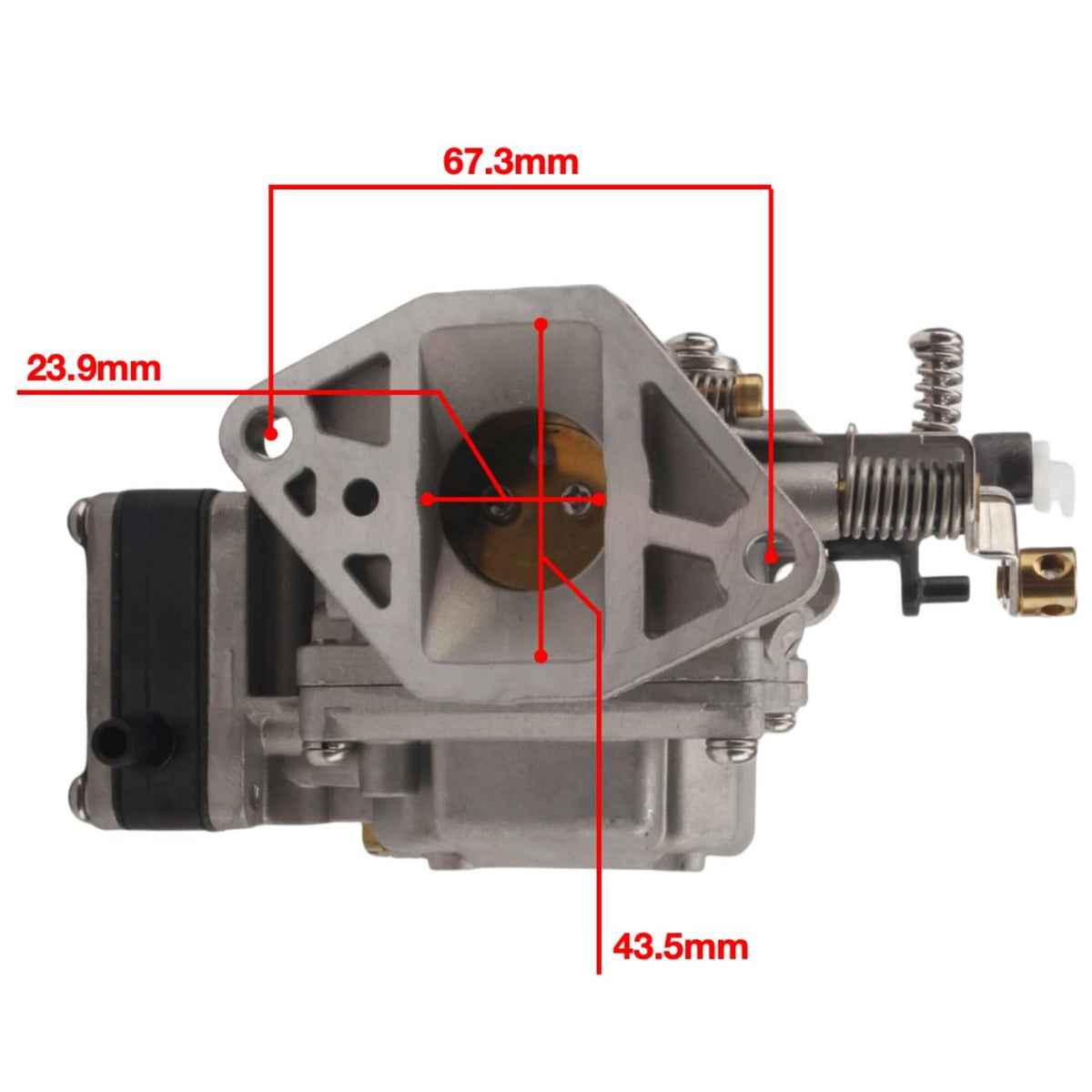 Solid Spare Carburetor Carb for Yamaha Marine 2-stroke 9.9 15hp Outboard Motors 63V-14301-00