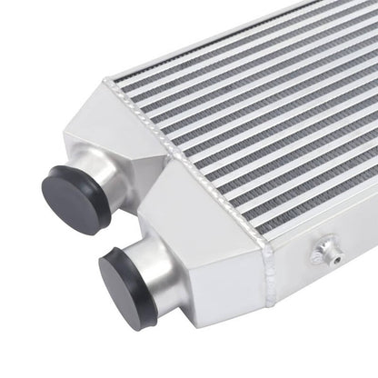 Solidspare 2.5" Aluminum Intercooler Front Mount Inlet & Outlet Same One Side Universal