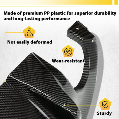 Solid Spare Rear Lip For 2014-2017 Infiniti Q50 Bumper Diffuser Wing Carbon Fiber Style