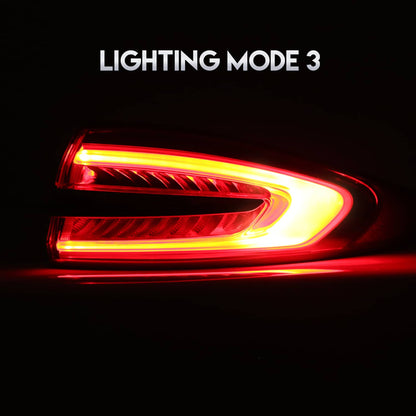 Solid Spare LED Left & Right Tail Lights Lamps Assembly For 2017-2020 2018 2019 Ford Fusion