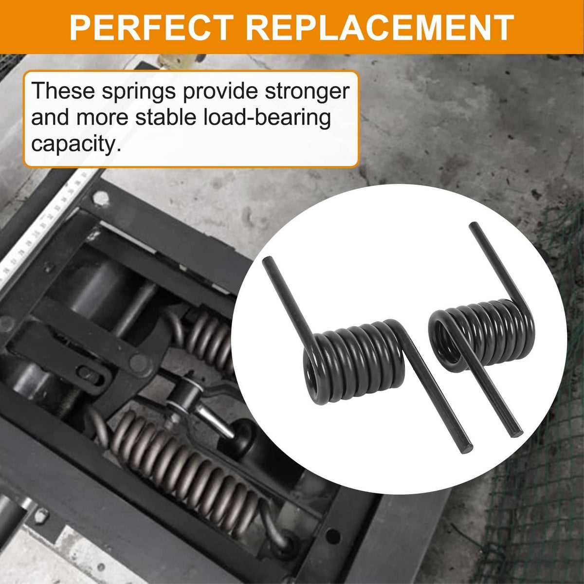Solidspare 2 Pairs 7 Coils Trailer Heavy Duty Ramp Springs For Trailer RS16933RH RS16933LH