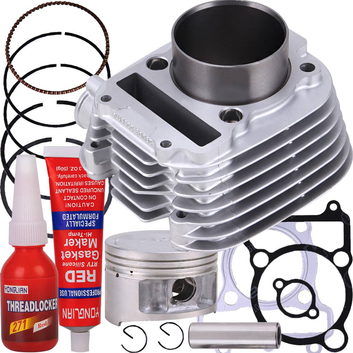 Solidspare For Yamaha XT225 TTR225 TTR230 Cylinder Piston Gaskets Top End Rebuild Kit ATV
