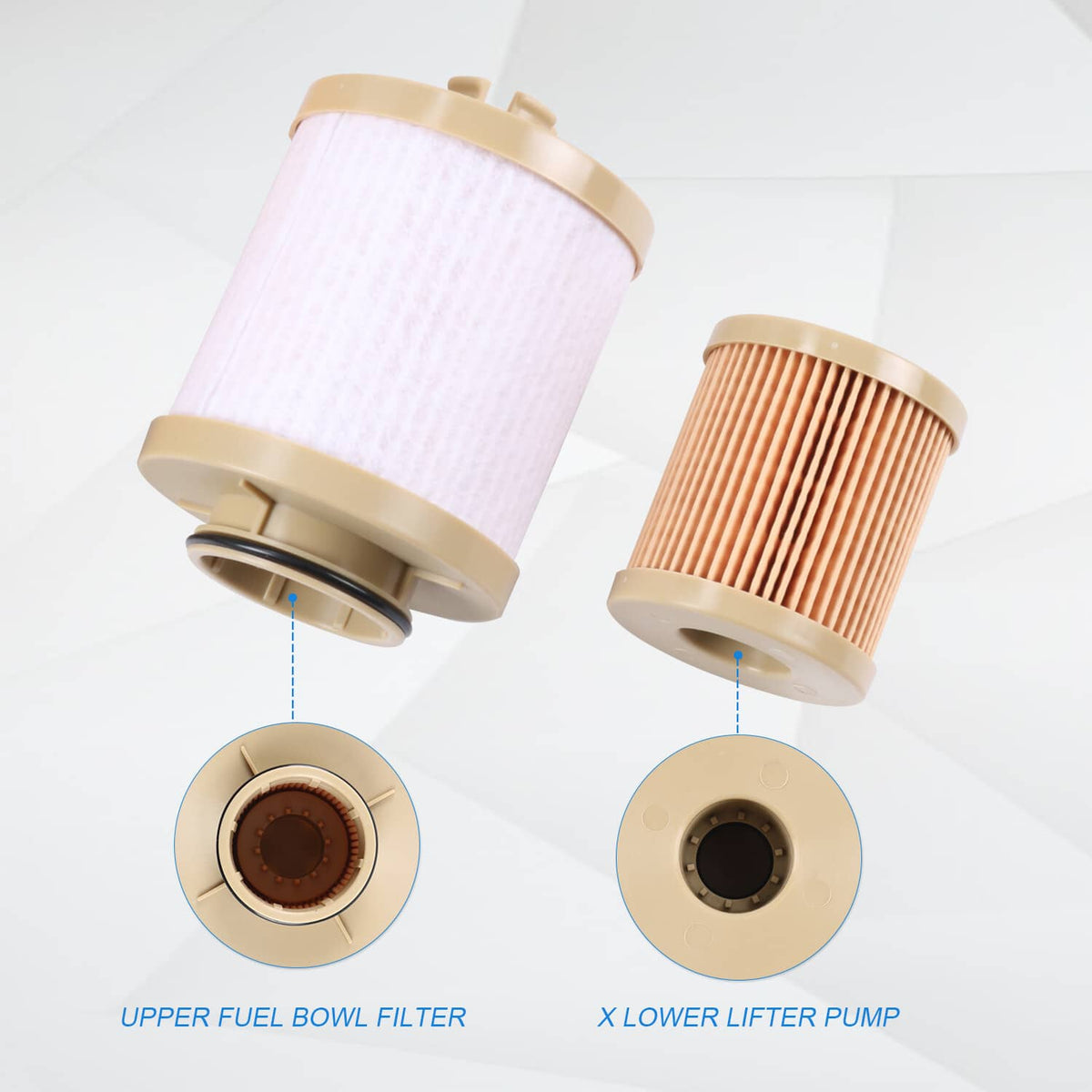 Solidspare FOR Ford Fuel Filter Diesel 6.0 F250 F350 F450 Powerstroke FD-4604 FD-4616 NEW