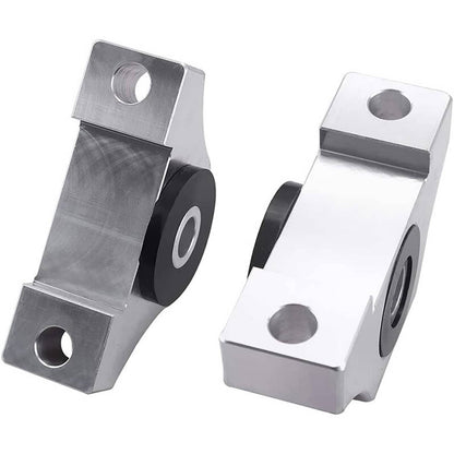 Solidspare 2 Bolt Engine Motor Mount Kit For 1996-00 Civic EK B16 B20 D16 B D Chrome Billet