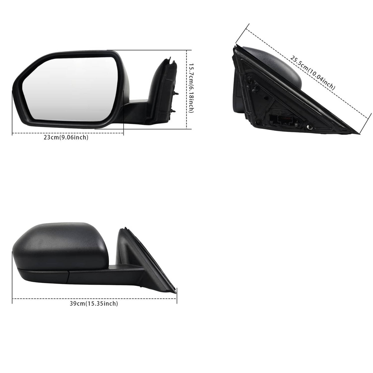Solidspare Driver Power Mirror For 2020-2024 Ford Explorer Power Heated Manual Folding
