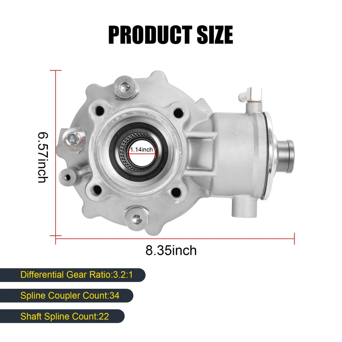 Solidspare Rear Differential 27400-05G10 For Suzuki LTZ250 LT-Z250 Quadsport 250 2004-2009